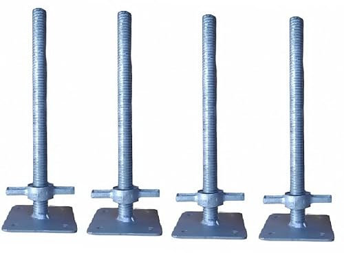 HUSILLO regulacion andamio de de 500mm (CAJA DE 4 UNIDADES) Placa base roscada