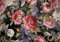 Forwall Fototapete Blumen Pfingstrosen rot Rosen Romantisch Retro Wohnzimmer Schlafzimmer Vlies Tapete Wandtapete UV-Beständig Hohe Auflösung Montagefertig (13545, VEXXXXL (416x290 cm) 4 Bahnen)