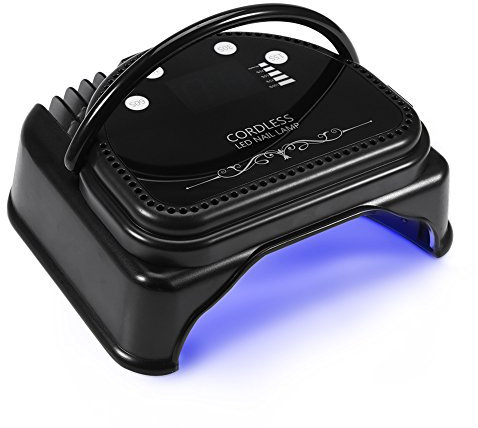 Nail Dryer Lamp, UV Nail Lamp, Smart Sensor LED Nail Art Design Dry Machine for Curing Nail Builders UV Gel Polish, Potable LCD Display Auto Time Setting Manicure for Beauty Salon and Home Use(UK)
