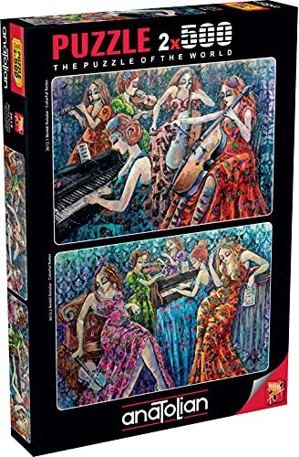 Anatolian Jigsaws 1000 pieces for adults - 1000(2X500) piece jigsaw puzzles for adults COLOURFUL NOTES is ideal as a gift for the whole family and the jigsaw puzzle is made of ESKA BOARD