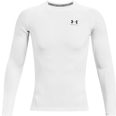 Under Armour Herren UA HG Armour Comp LS Shirt XS Weiß