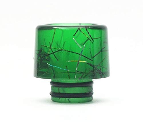 Without brand Forma Colorido Mushroom Resina 510 Drip Tip 510 en Forma for el Hilo atomizador vaporizador Tanque RBA RTA RDTA (Color : Green in Clear)