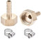 sourcing map 2 Satz Messing Barb Schlauchanschluss Adapter 6mm Barbed x G1/2 Innenrohr mit 6-12mm Schlauchklemme