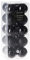ToCi Set di palline di Natale, colore nero, set da 20 con palline per albero di Natale, diametro 4 cm, decorazione natalizia, decorazioni per albero di Natale, lucide e opache