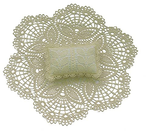 Camidy Neugeborenen Fotografie Requisiten 2Pcs Aushöhlen Foto Matte Posiert Kissen Set Baby Foto- Shooting Blatt mit Nette Kissen Dusche Geburtstag Party Foto Requisiten für Infant Jungen