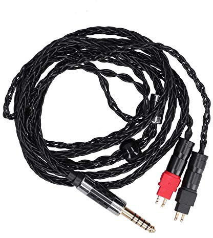 VBESTLIFE Cable de Audio para Auriculares, Cable de Audio Plateado OCC Equilibrado de Doble Aguja de 8 Núcleos para Sennheiser HD600 HD580 HD650 HD660s(Balance de 2.5MM)