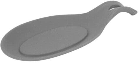 HoitoDeals LightGrey Silicone Holder Spoon Rest Heat Resistant Teabag Tidy Holder Cooking Utensil Dish