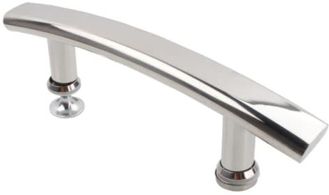 Shower Door Handles or Knobs, Curved Shape Sliding Door Handle, Stainless Steel Entry Door Handle for Shower Enclosures 240mm/9.45inch