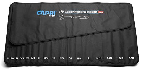 Capri Tools Rolltasche für Schraubenschlüssel, SAE, 17 Taschen