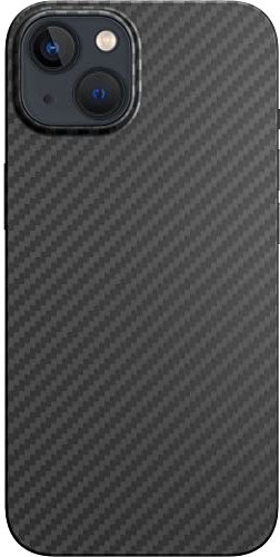 Black Rock - Hülle Carbonhülle Case Ultra Dünn Passend für Apple iPhone 14 | Aramid Handyhülle, Fiber Cover, Kabellos Laden, Premium (Schwarz)