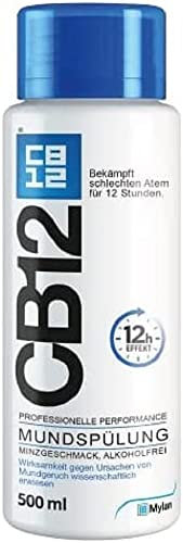 CB12 Mundspülung & CB12 Boost Kaugummi Strong Mint – gegen schlechten Atem & Mundgeruch für 12 Stunden