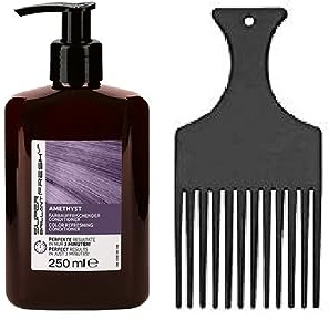 HAIR HAUS SUPER BRILLIANT FRESH 250ml Farbauffrischender Conditioner + Strähnenkamm-Fingerstyler (Amethyst)
