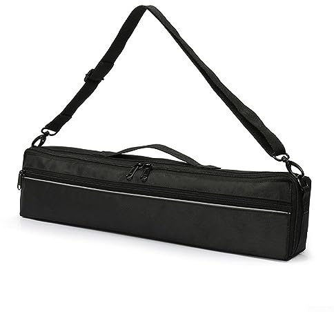 Portable 16 17 Holes Flute Case Cover Storage Bag Canvas W/Shoulder Strap