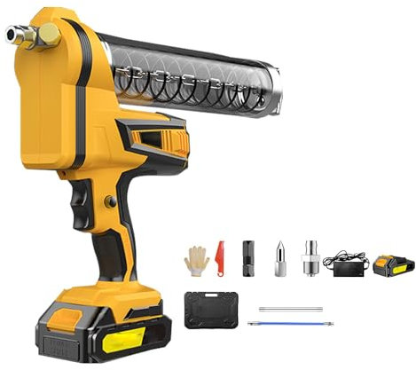 BebeXi engrasadoraLubricador de maquinaria Industrial con batería de Litio Recargable con 1*batería de Litio y Caja de Herramientas(Color:5)