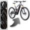 Designfolie für E-Bike Akkucover für CUBE Stereo | Reaction Hybrid Modelle, Rahmenschutz eBike, Fahrrad Aufkleber, Bike Sticker (Cube Abdeckung 20-04377, 21-11463, 20-01818, steelgrey)