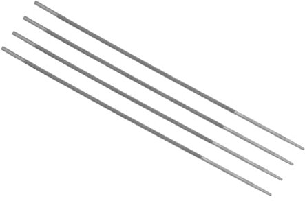 CoCud Chainsaw File, 9/64 File Teeth 9.65 Total Length, High Carbon Steel Double Cut Sharpener - (Applications: for Object Repair), 4-Pieces
