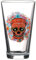Verre de 320 ml - Verres à eau avec tête de mort mexicaine - Verres à cocktail - Style graffiti - Parfaits pour la table, les restaurants, les bars, les cadeaux - Crâne mexicain - Orange