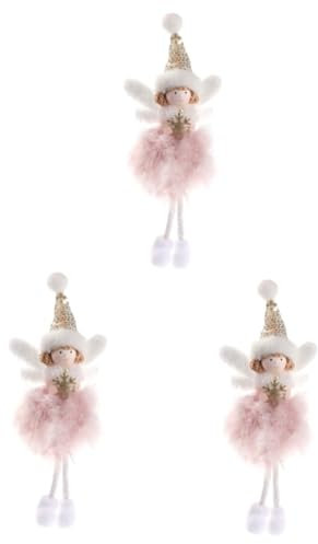 IMIKEYA 3 Stücke Engel Figuren Weihnachten Decornaments Engel Puppe Weihnachten Ornamente