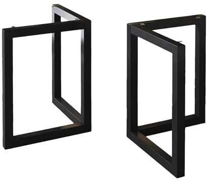 JINGSHIQIAOPL Pied de Table 70 cm de Hauteur, Pied de Bureau Metal en Forme de V, Pieds de Table Robustes de Style Industriel, Pied Table Basse de Style Moderne, Noir(80 * 70cm/31.5 * 27.5inch)