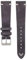 WB Original Wildleder-Uhrenarmband | Vintage Dunkelgrau - 20 mm - Schließe: Silber Poliert | Leder | Ersatz-Armband