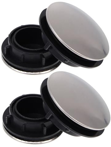 HOMSFOU 4piezas Tapas Para Fregadero De Cocina Tapa Para Grifo De Acero Inoxidable Para Cubrir Orificios El Suelo Del Fregadero