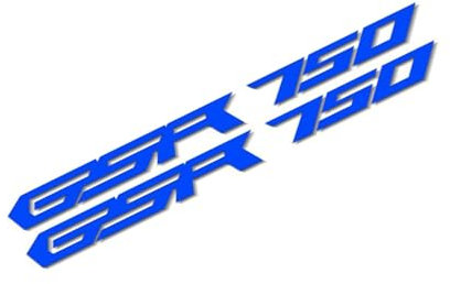 MPODYTSF Aufkleber für Motorrad Reflektierende Aufkleber Für Den Kraftstofftank des Motorrads Für Suzuki GSR 750(Blu)