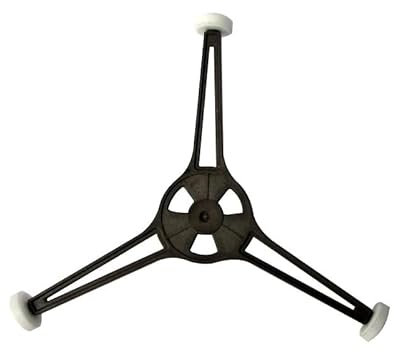 BATIVFLUG Tools compatible with Microwave Oven Brown Plastic Triangle Shaped Tray Support Galanz Microwave Parts for Haier 24.5cm Flat Glass Plate !