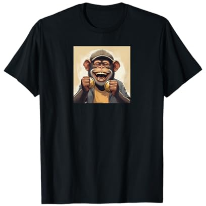 Affenkopf lustig mit Schellen & Mütze - Party, Malle, Polter T-Shirt
