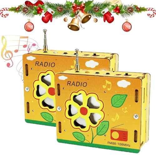 DIY Radio Kit for Kids - Build Your Own AM/FM/SW Mini Radio | STEM Science Educational Electronic Toys | No-Solder Learning Project for Children (2Pcs)
