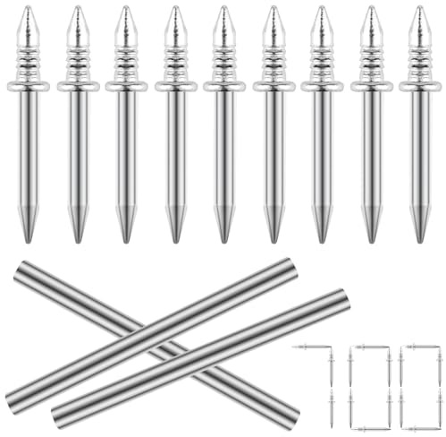 Set di Chiodi a Doppia Punta (con Utensile di Installazione Speciale) – Fissaggio Invisibile per Battiscopa, 700 Chiodi + 7 Utensili, Senza Foratura & Acciaio Zincato