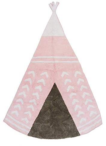 Aratextil. Aratextil Baumwolle Kinder Teppich Arizona Rosa_Gris 120x160 cms