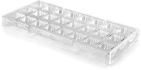 LACOR Schokolade Schimmel Linear, Polystyrene, Transparent, 28 x 14 x 3 cm, 1 Einheiten | Langlebiges Profi-Utensil; entwickelt für optimale Leistung und schnelle, unkomplizierte Reinigung in der Spülmaschine