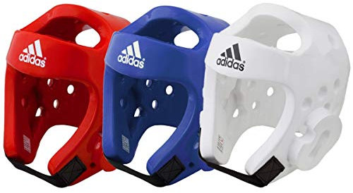 Adidas WTF Taekwondo Kopfschutz Schaumstoff Martial Arts, weiß, S