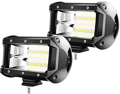 Froadp 2x72W LED Zusatzscheinwerfer Scheinwerfer - Arbeitsscheinwerfer Offroad Flutlicht IP67 SUV LKW UTV （2x72W）