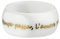 GILARDY AMO-R5WHWG18 Amore per sempre Ring R5 aus weißem Keramik mit italienischem Liebeszitat in Weißgold (18 Karat (750) Ringgröße 57 (18.1))