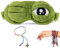 YouU 3D-Schlafmaske, Frosch, Grün, Cartoon, trauriger Frosch, Augenmaske, Schlafschutz, Reisen, Anime, lustiges Geschenk