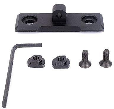 OAREA M Lok Bipod Mount Adapter AR15 Bipod Adapter Passend für die mlok Schiene für Harris Bipod Sling Stud Aluminium