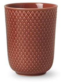 Lyngby Porcelæn Becher 33 cl Rhombe Color Mix & Match für Tee und Kaffee, rot