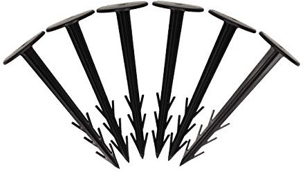 GARDENIX Erdhaken Garten 12cm, 200 Stück Erdanker Unkrautvlies, UV-beständige Kunststoff Erdnägel Unkrautvlies, Rostfreie Bodenanker für Gartenvlies, Zuverlässige Unkrautvlies Befestigung