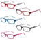 Kerecsen 5 Paar Lesebrille Stilvolle Musterrahmen Leser Qualität Mode Damen Brille für Frauen (5 Farbe Mischen, 1.75)