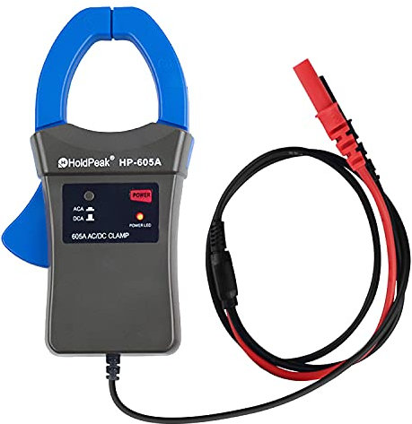 HoldPeak HP-605A L'adattatore Dell'amplificatore della Sonda di Corrente a Pinza può Misurare la Corrente CC/CA 600A, Utilizzata con Il Multimetro Digitale