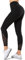 Yvette Sport Leggings Damen high Wasit mit Mesh, 72F Faser Blickdicht Sporthose Yogahose, Schwarz, S