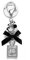 SWJEWEL Perfume Bottle Diamond Keychain Bow-Knot Pearl Beads Handbag Personalized Keyring for Women Purse Wallet Girls Car Key Ring - silver - Large