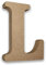 MDF-Buchstaben Holzbuchstaben zum Basteln, Buchstabe L (groß 13 cm hoch x 2 cm tief), große freistehende Holzbuchstaben zum Basteln, personalisierte Namen und Dekoration (Buchstabe L)