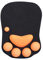 DOBAOJIA Tapis de Souris avec Repose Poignet, Tapis de Souris Ergonomique, Tapis de Souris Chat Kawaii, Tapis de Souris en Gel Silicone, Base Antidérapante, pour la Maison/Bureau/Jeux, Noir et Orange