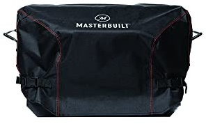 Masterbuilt® MB20080522 Housse imperméable pour Barbecue à Charbon/électrique Portable et fumoir avec Doublure en PVC, Couture Double Durable, Noir