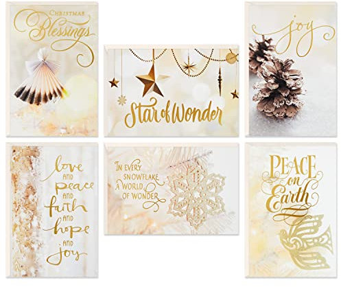 Hallmark Religiöse Weihnachtskarten, Sortiment, Weihnachtssegen (6 Designs, 24 Karten mit Umschlägen)