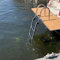 4 Stufen Bootsleite Edelstahl Badeleiter, Teleskopisch Schwimmbadleiter rutschfeste Deckleiter Ausziehbar Boot Poolleiter Für Pool/Boot Schwimmbad