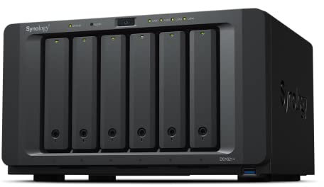 Synology DS1621+ 36TB 6 Bay Desktop NAS Soluzione, installata con 6 unità Western Digital Red Plus da 6 TB