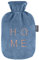 Fashy Wärmflasche 2,0 L mit Plüschbezug home, blau, 67392 58